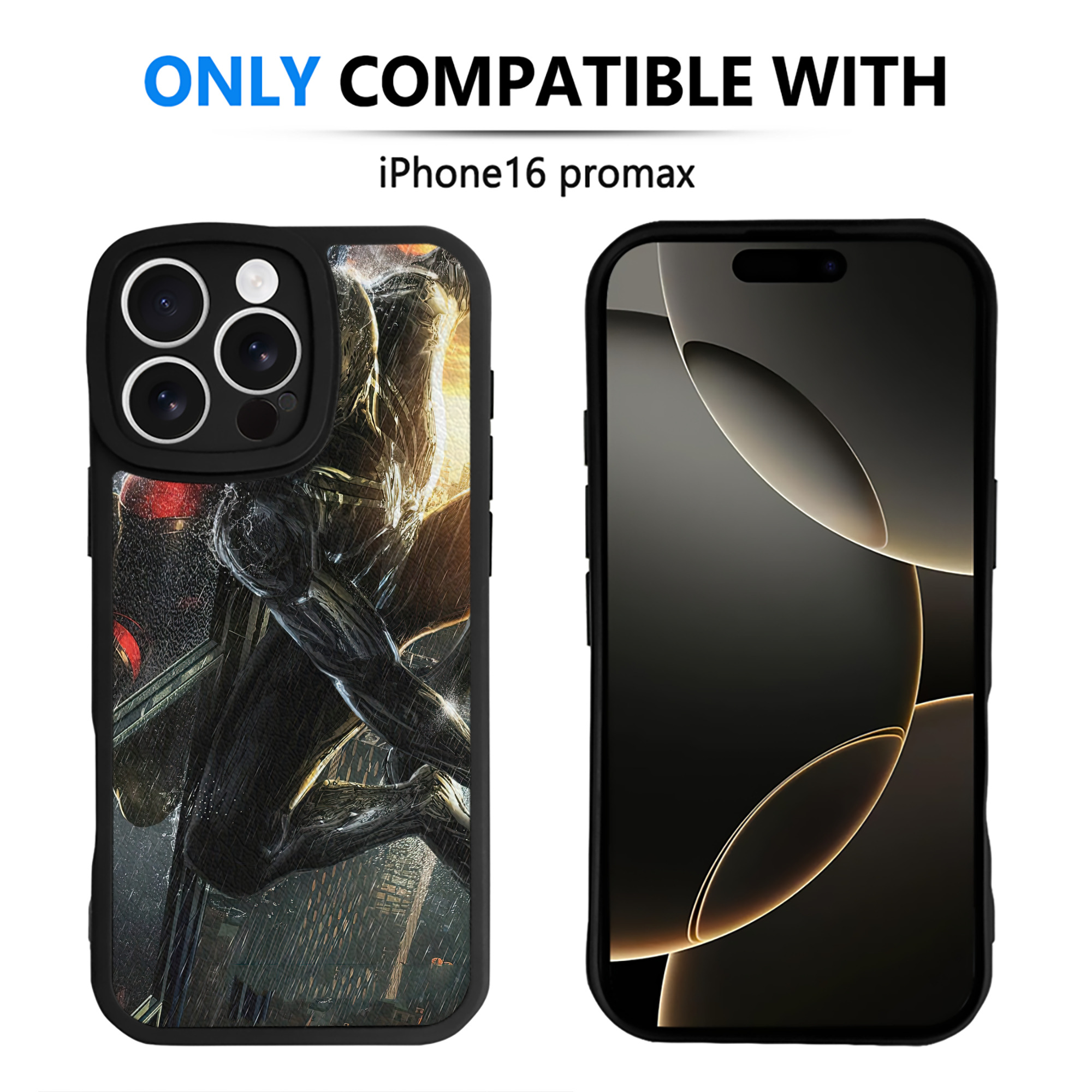 （画像用） Spider Man スパイダーマン 【iPhone 16シリーズ対応】シリコンスマホケース（レザー調） 材質：シリコン